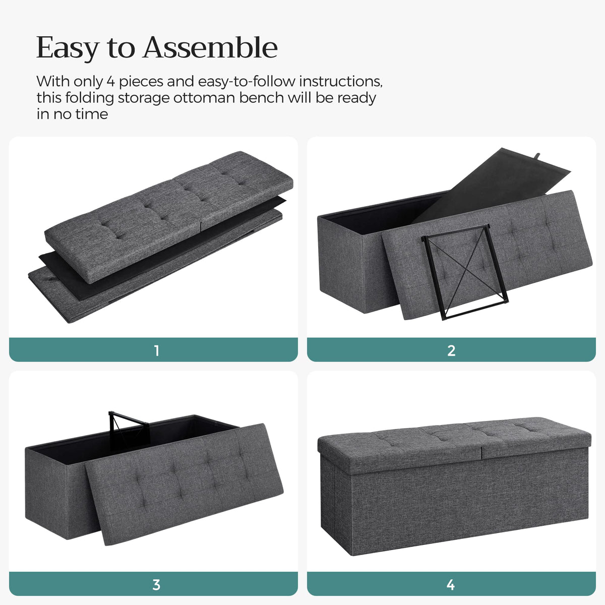 SONGMICS Mazie easy assembly avoids tools for quick setup.