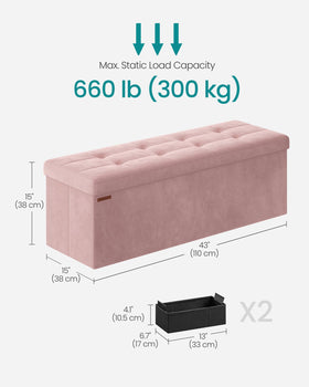 SONGMICS Mazie end-of-bed bench placement fits living rooms with style