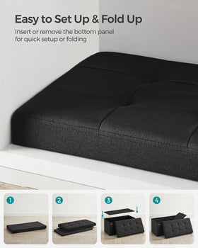 SONGMICS Mazie end-of-bed bench doubles as footstool.