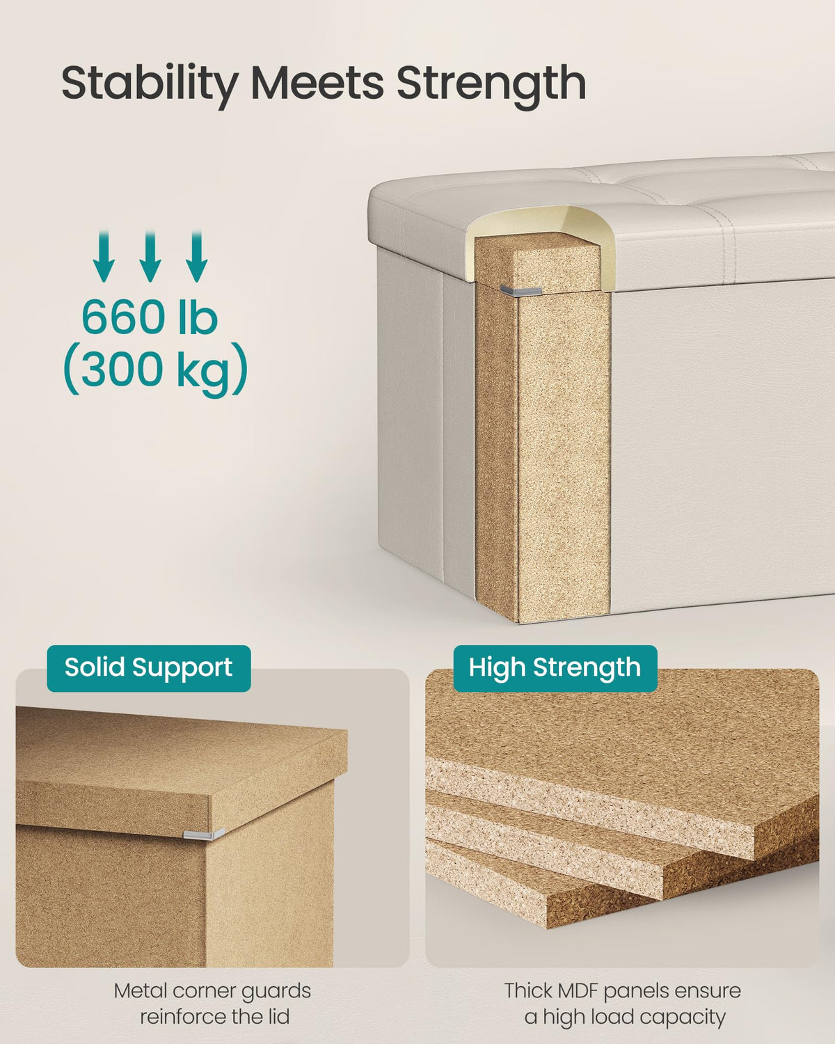 SongMics Mazie foam-padded-seat delivers comfortable, supportive seating.