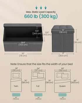 SONGMICS MAZIE front-angle view highlighting durable linen fabric