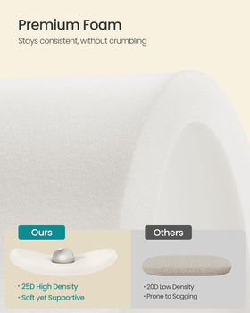 Songmics Mazie high-density foam seat delivers resilient comfort