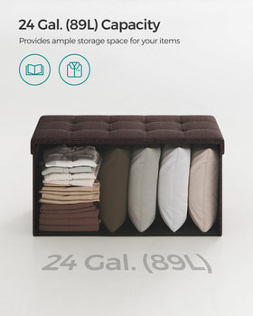 SONGMICS Mazie linen-look tufted surface adds timeless style