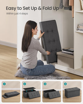 SONGMICS MAZIE living room setup as storage and seating