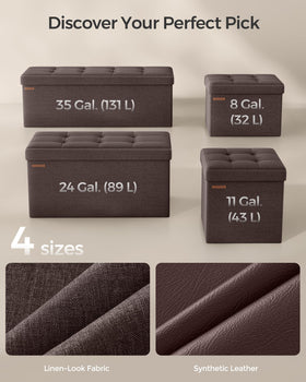 SONGMICS Mazie multi-use ottoman serves as footrest or coffee table