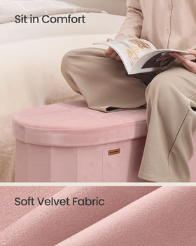 Songmics Mazie multifunction storage bench suitable for living room or entryway