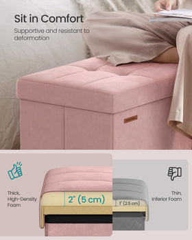 SONGMICS Mazie sturdy MDF with metal corner guards supports 660 lb
