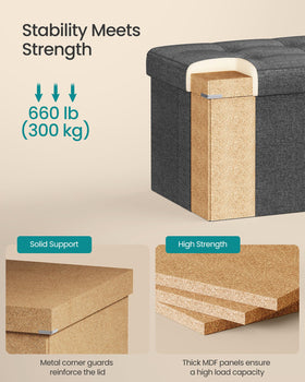 SONGMICS MAZIE tufted-seat design adds elegant texture to space