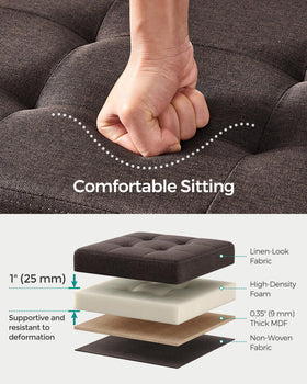 SONGMICS Mazie under-bed storage shown with foldable panel for quick setup
