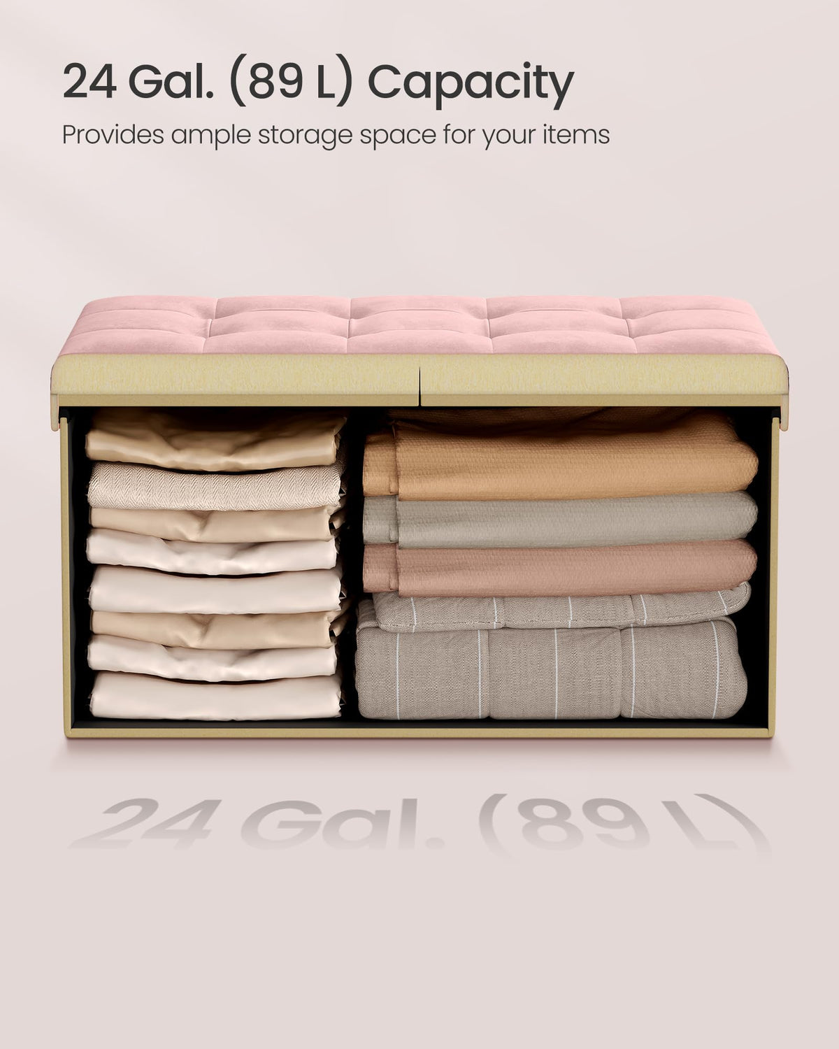 SONGMICS Mazie versatile ottoman doubles as coffee table or extra seating