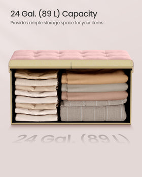 SONGMICS Mazie versatile ottoman doubles as coffee table or extra seating