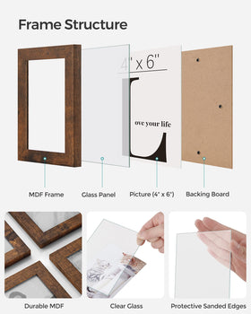 SONGMICS MDF frame edges are polished and safe to touch.