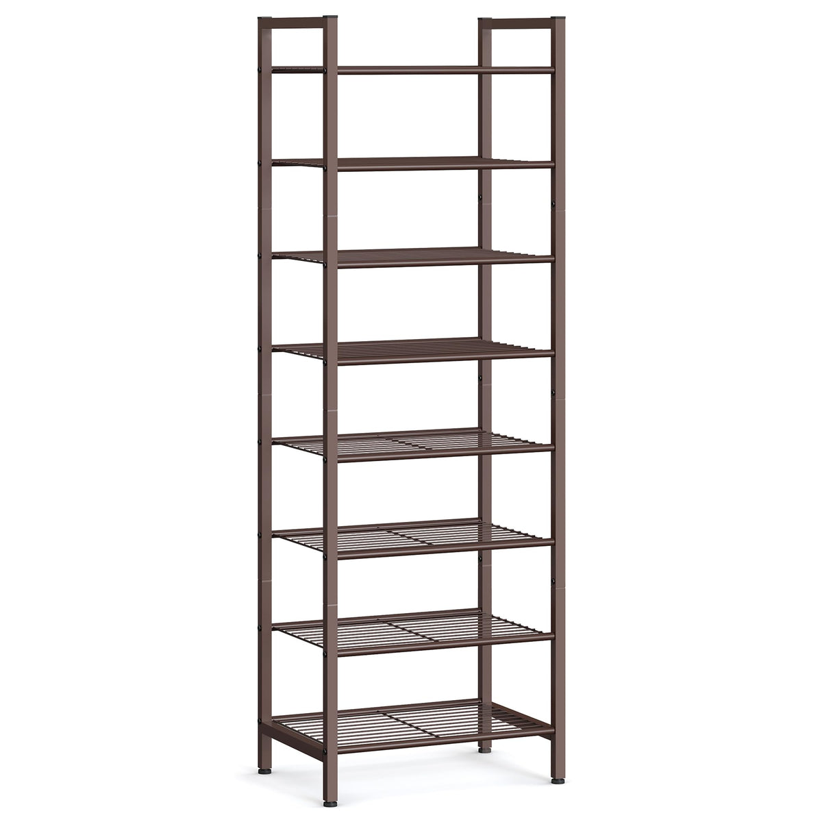 SONGMICS metal shoe rack front view for compact storage of 16–24 pairs