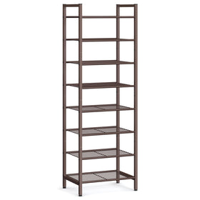 SONGMICS metal shoe rack front view for compact storage of 16–24 pairs