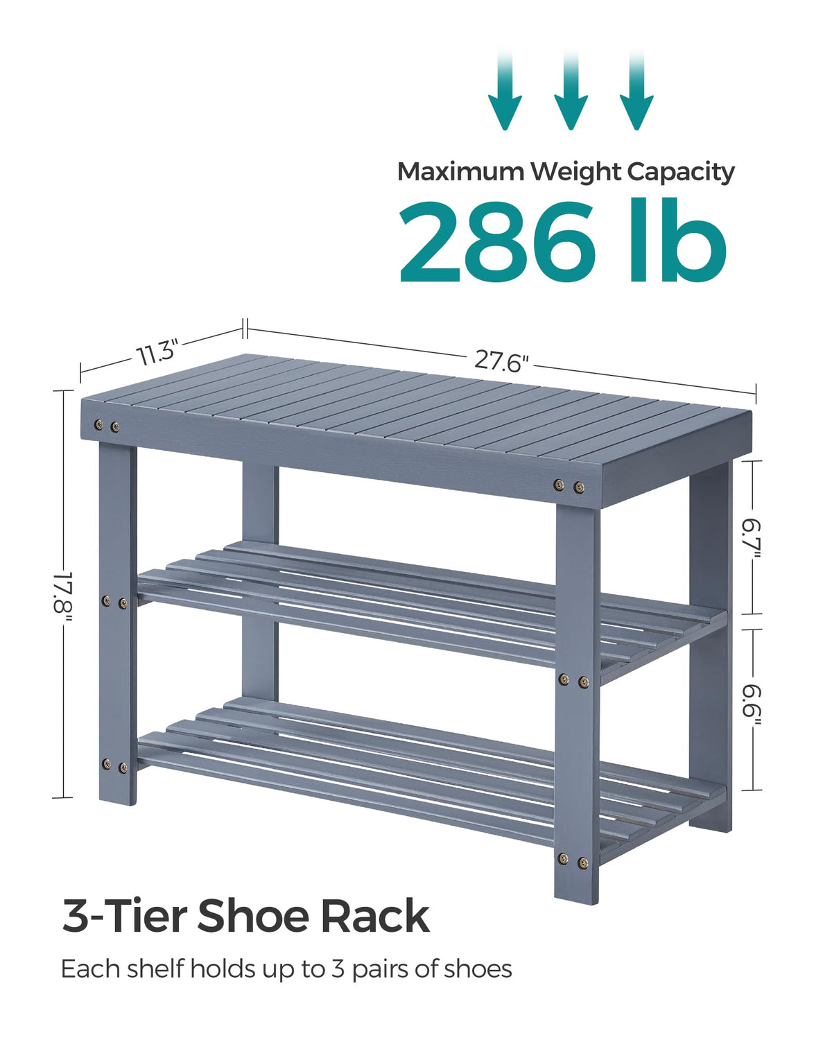 SONGMICS multi-use design doubles as a side table or plant stand.