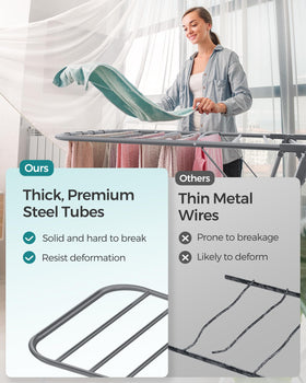 SONGMICS no-assembly setup makes moving and storage easy