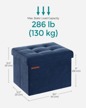 SONGMICS versatile ottoman works as footrest, seat, or coffee table.