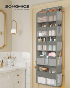 Bottom compartment shown for storing bulky items like towels and wraps