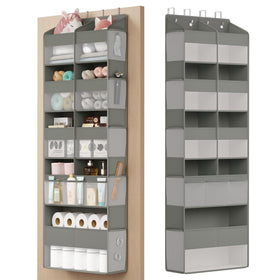 SONGMICS over-the-door organizer front view with nine compartments for easy access
