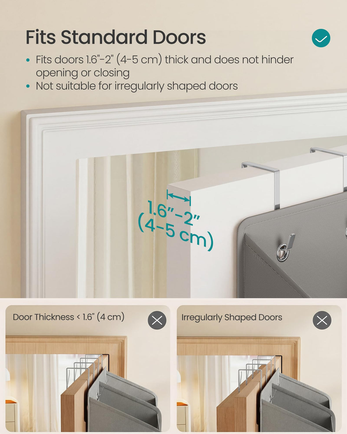 See-through dove gray finish blends with any room decor