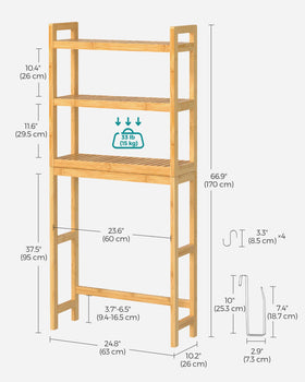 SONGMICS easy assembly with labeled parts and included Allen key