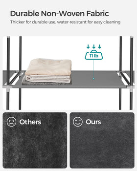 SONGMICS portable closet anti-tip kit adds safety and stability.