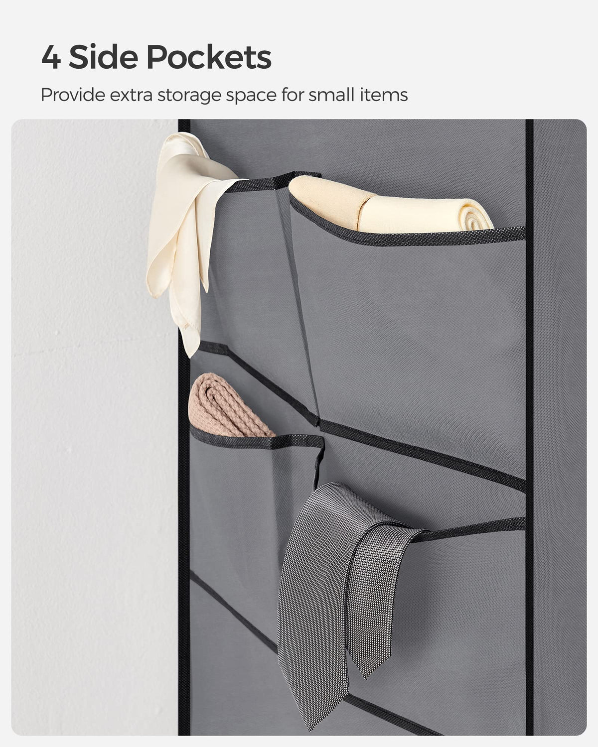 SONGMICS portable closet dimensions 66.9 x 17.7 x 65.7 inches.