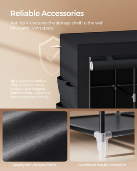 SONGMICS closet dimensions show a large, versatile footprint.