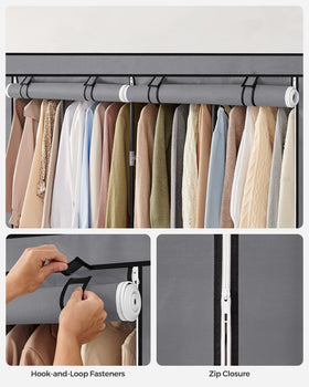 SONGMICS portable closet easy assembly without tools.