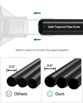 SONGMICS portable closet side pockets keep small items organized.