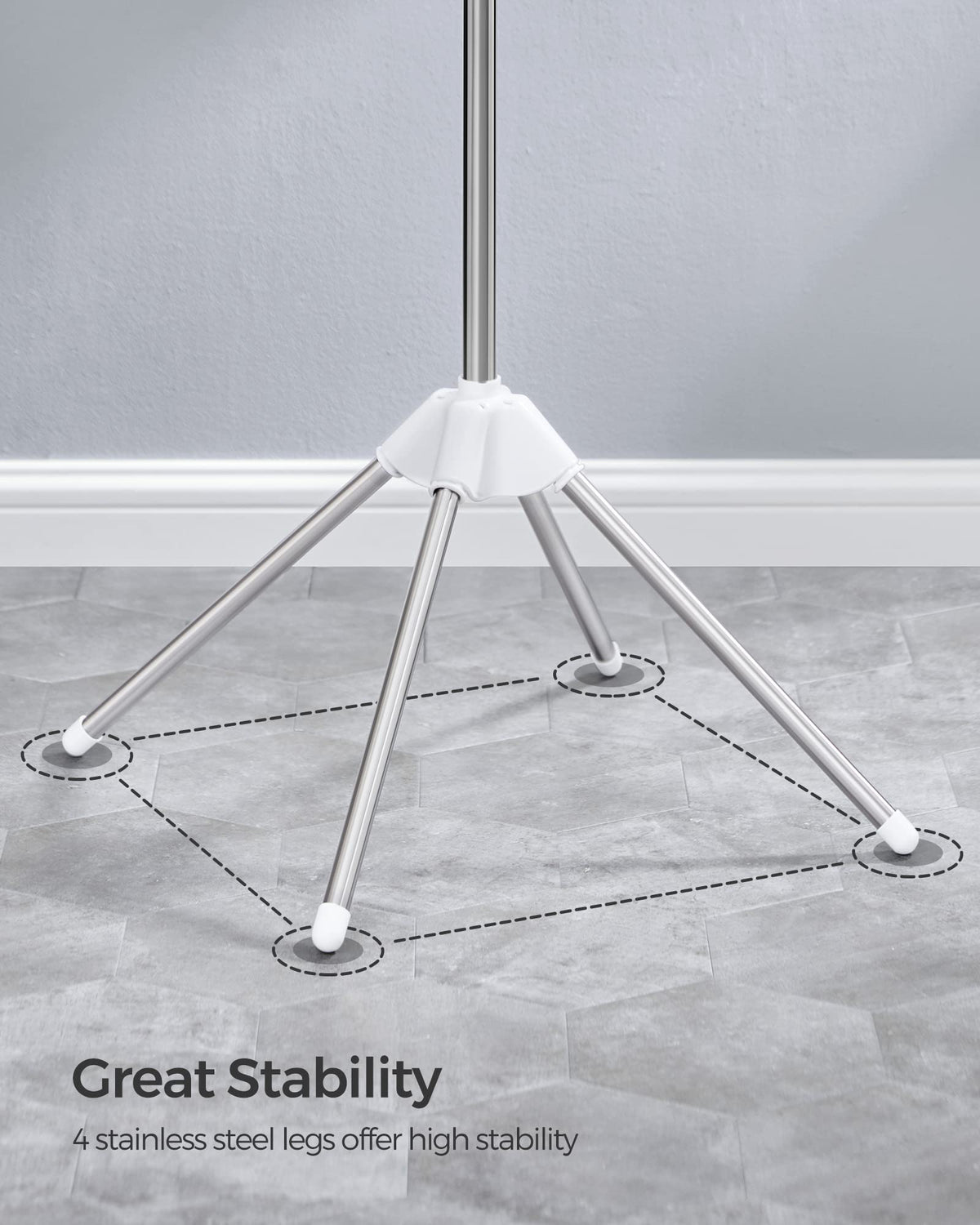 SONGMICS portable-drying-rack ideal for camping or travel laundry.