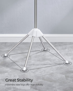 SONGMICS portable-drying-rack ideal for camping or travel laundry.