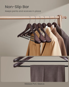 SONGMICS mahogany finish adds elegant touch to your closet.