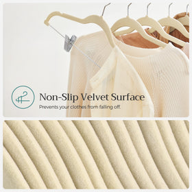 SONGMICS closet solution with adjustable width for different garments.