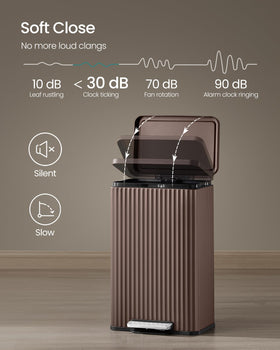 SONGMICS 50-liter capacity supports everyday kitchen waste management