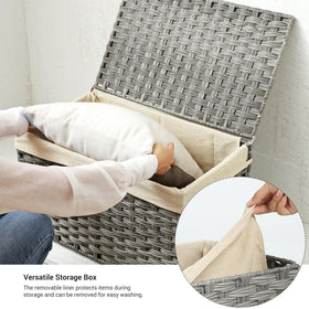 SONGMICS removable liner polycotton, washable and simple to maintain.
