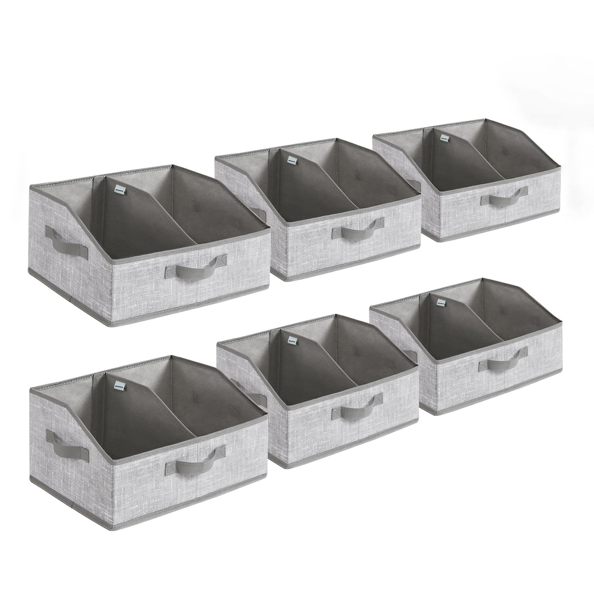 SONGMICS set of 6 baskets with front opening for quick access