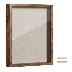 Songmics 11x14 shadow box with front glass for clear keepsake display