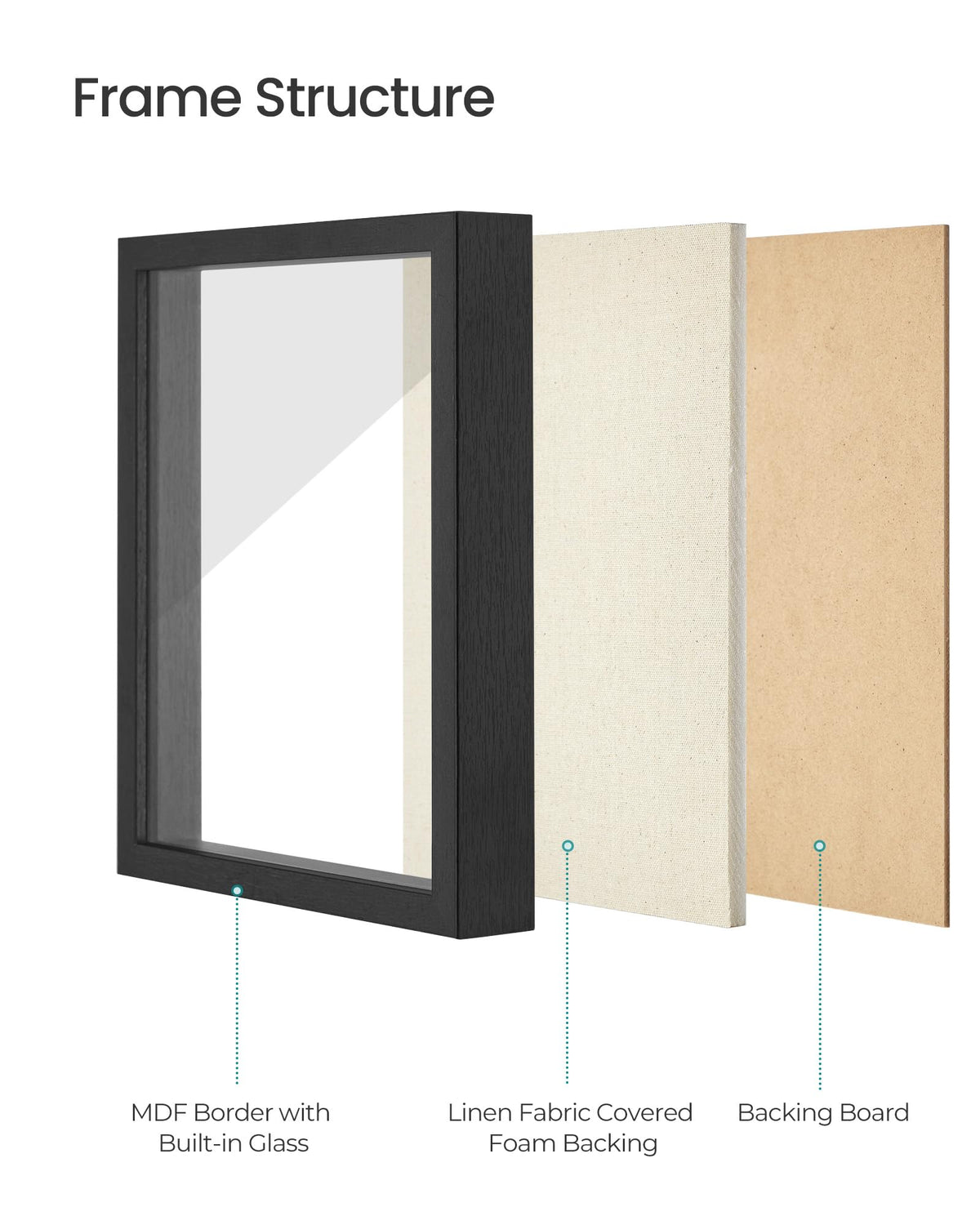 SONGMICS top-slot design allows quick loading of postcards and notes