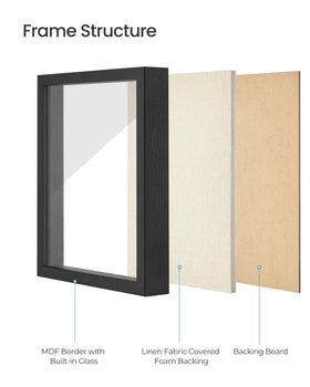 SONGMICS top-slot design allows quick loading of postcards and notes