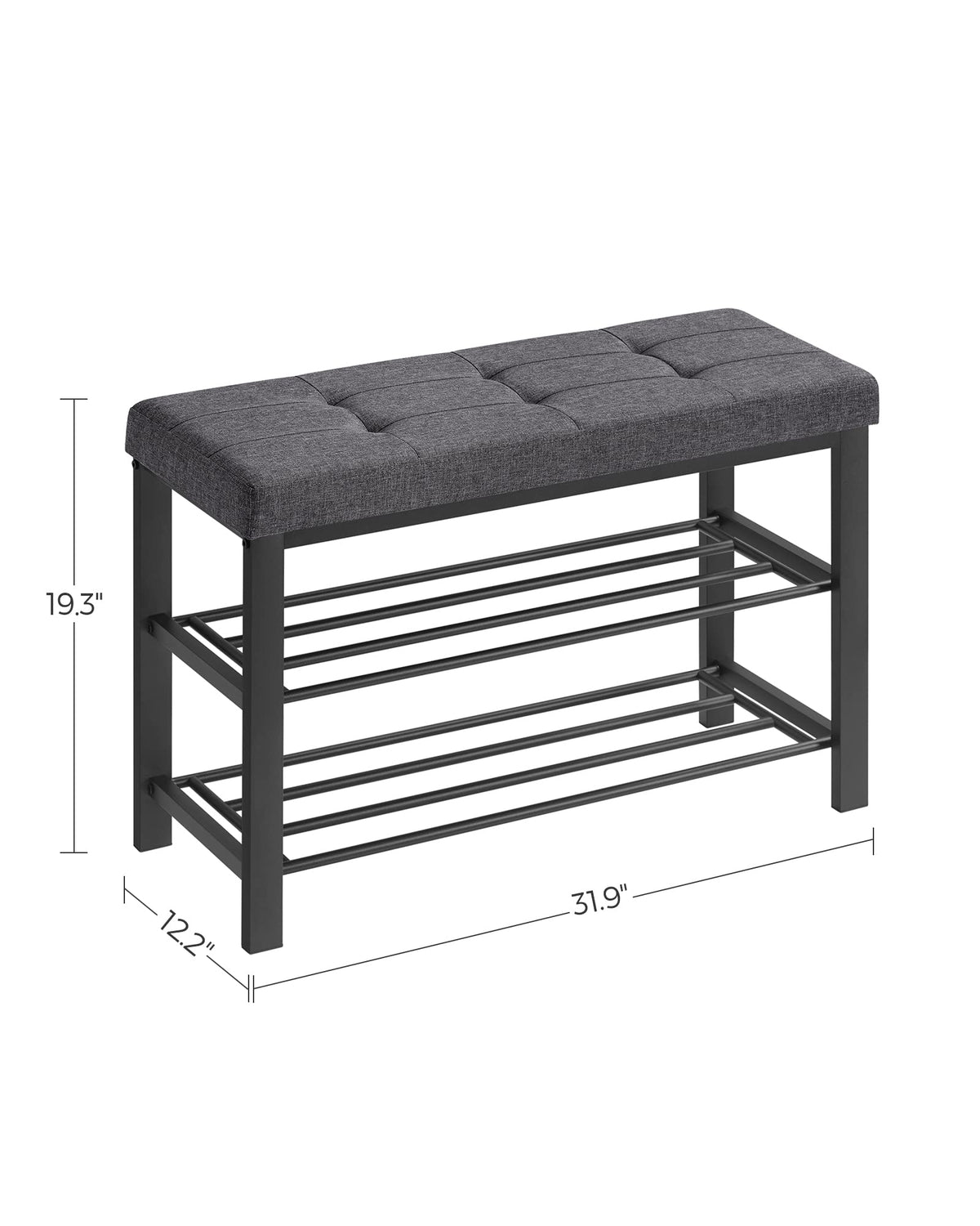 SONGMICS Shoe Bench living-room-use doubles as extra seating