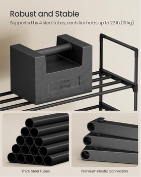 SONGMICS easy assembly with no tools required for quick setup.