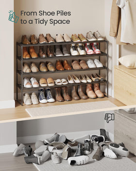 SONGMICS ideal entryway shoe organizer to keep floors clutter-free.