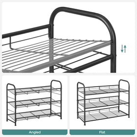 SONGMICS anti-tip kit secures the rack to the wall.