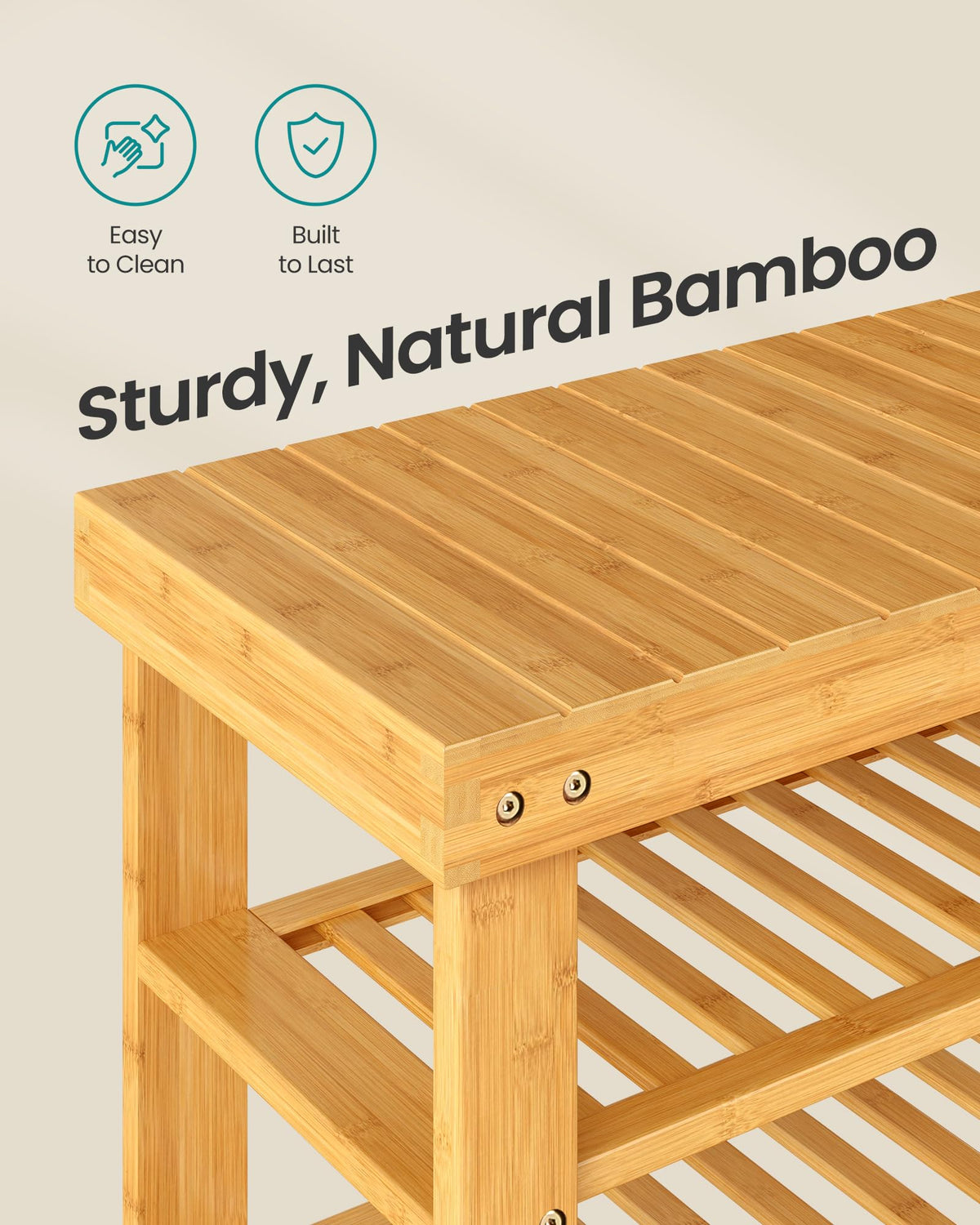 Songmics bathroom or bedroom organization with compact shelves
