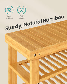 Songmics bathroom or bedroom organization with compact shelves