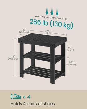 SONGMICS dimensions image highlights compact footprint for narrow hallways