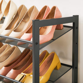 SONGMICS dense mesh shelves provide stability and breathability