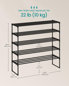 Songmics easy assembly with no tools required.