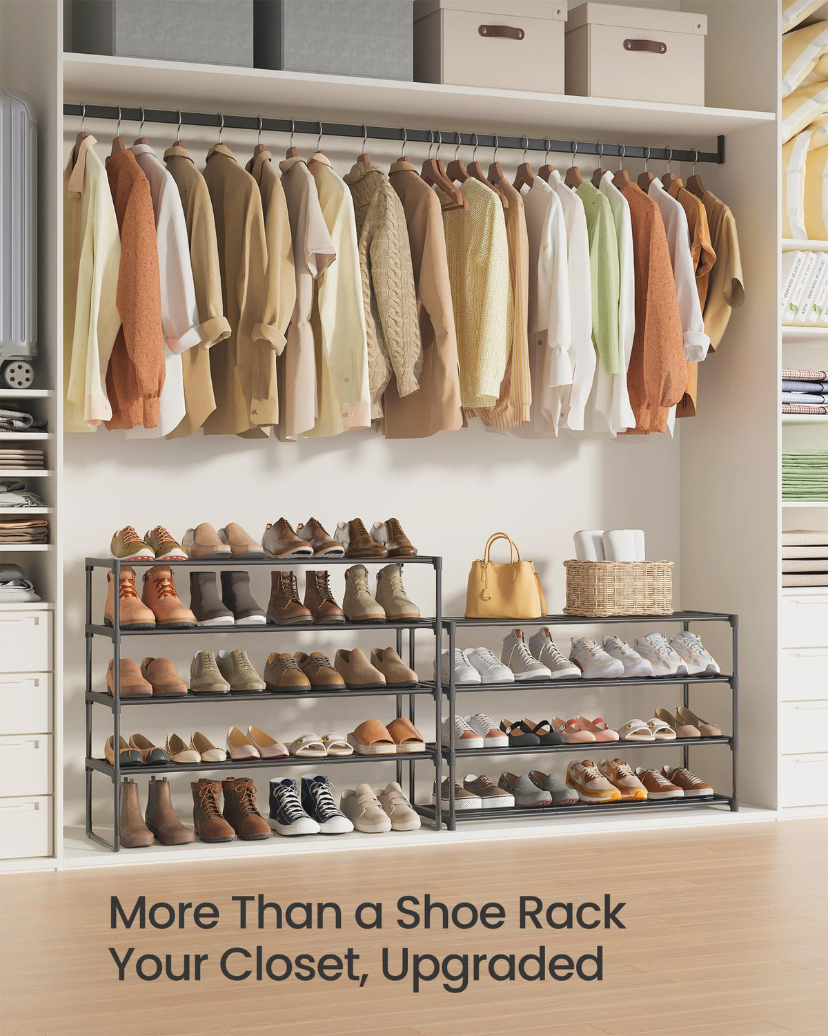 SONGMICS entryway storage keeps footwear organized and accessible.